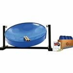 Panyard Jumbie Jam Steel Drum Educators 4-Pack - Table Top Stands - Blue Pans