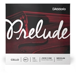 D'ADDARIO Prelude Cello String Set, 1/2 Scale, Medium Tension