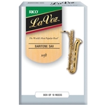 D'ADDARIO La Voz Baritone Saxophone Reeds,  Soft, 10-Pack