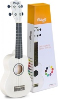 UNKNOWN SOPRANO UKULELE WHITE+BAG