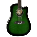 OSCAR SCHMIDT Oscar Schmidt 12-String Cutaway Acoustic Electric Guitar OD312CETGR