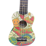 AMAHI Peace, Love, Uke Design, Soprano Size
