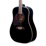 OSCAR SCHMIDT Left Handed Black Dreadnought