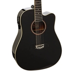 OSCAR SCHMIDT 12-String Acoustic Electric Guitar Black