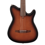 IBANEZ Ibanez FRH10NBSF Thinline Nylon Acoustic-electric Guitar - Brown Sunburst