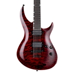 ESP LTD H3 Series 1000 QM Solid Body Electric Guitar Macassar Ebony/See Thru Black Cherry