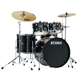 TAMA Imperialstar 5-Piece Drum Set, Hairline Black