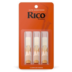 D'ADDARIO Rico Alto Sax Reeds, Strength 3.0, 3-pack