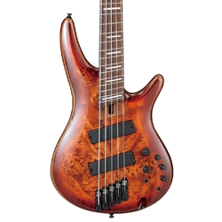 IBANEZ SR Bass Workshop 5str Electric Bass - Multiscale - Brown Topaz Burst