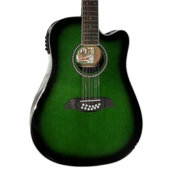 OSCAR SCHMIDT Oscar Schmidt 12-String Cutaway Acoustic Electric Guitar OD312CETGR